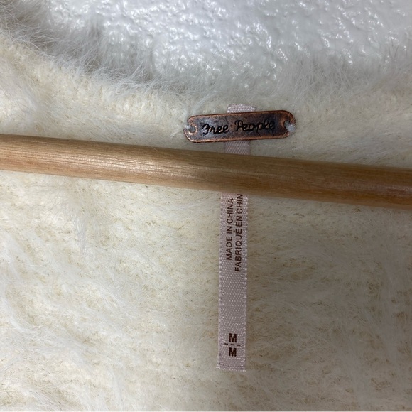 Free People Serendipity Faux Fur Sweater Medium Cream - Picture 14 of 16